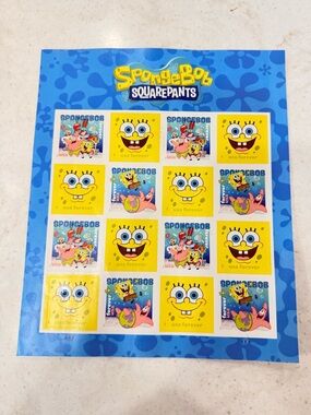 SpongeBob SquarePants USPS Stamp Sheet